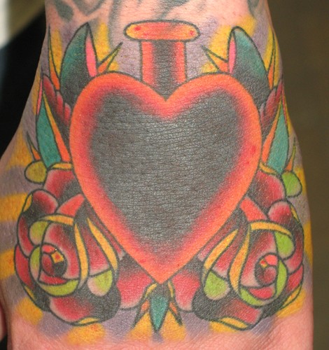Tattoos - Traditional Old School tattoos - sacred heart